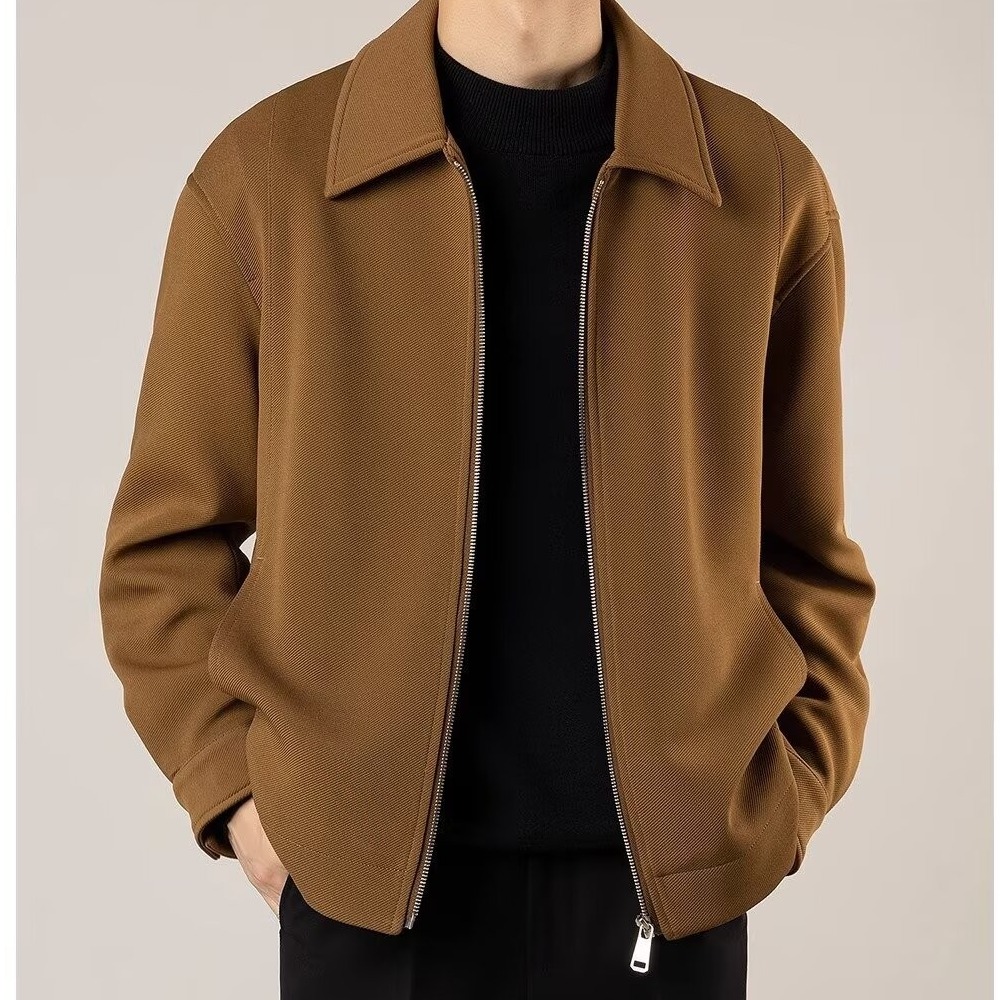 Autumn new jacket men's casual Korean style light mature style business men's high-end short style spring and autumn