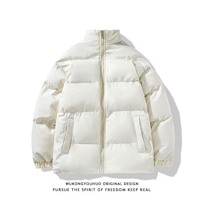 Cotton coat men's new winter bread coat couple's trendy fashionable cotton coat loose trendy brand ins cotton padded jacket for men