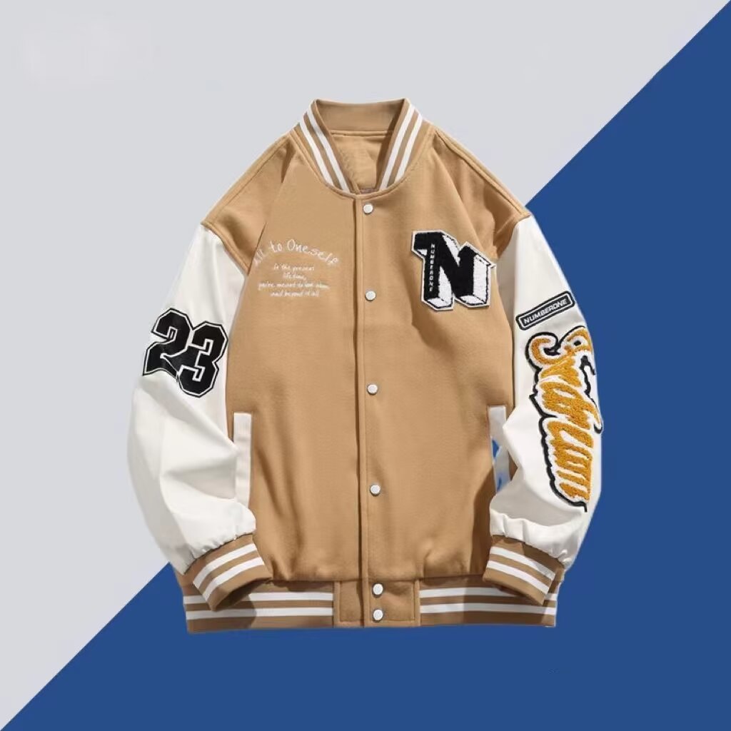 Jointly-branded trendy baseball uniform jacket American New Year campus couple jacket