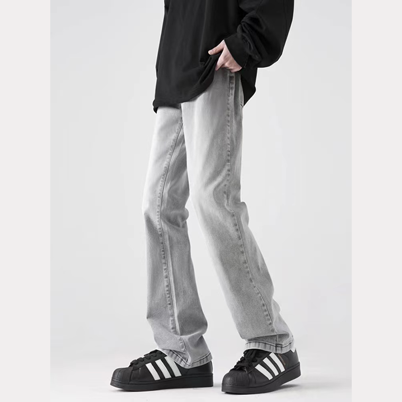 American basic jeans for men in autumn and winter black versatile loose straight pants Korean version ins high street casual pants