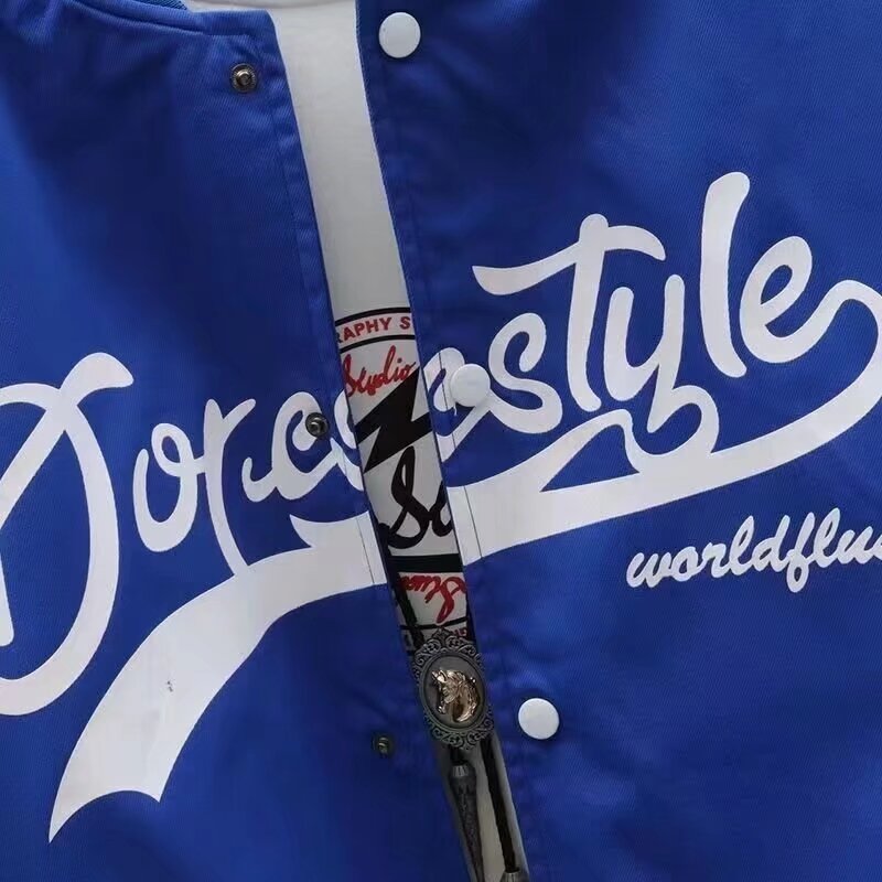 Baseball uniform jacket men's autumn and winter velvet thickened youth student fashion brand men's jacket warm and cold-proof clothing