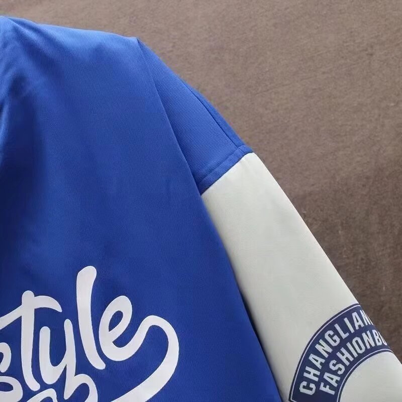 Baseball uniform jacket men's autumn and winter velvet thickened youth student fashion brand men's jacket warm and cold-proof clothing