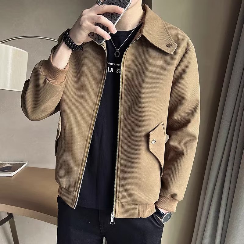Sexy jacket men's spring and autumn Korean style trendy casual work jacket men's new high-end top