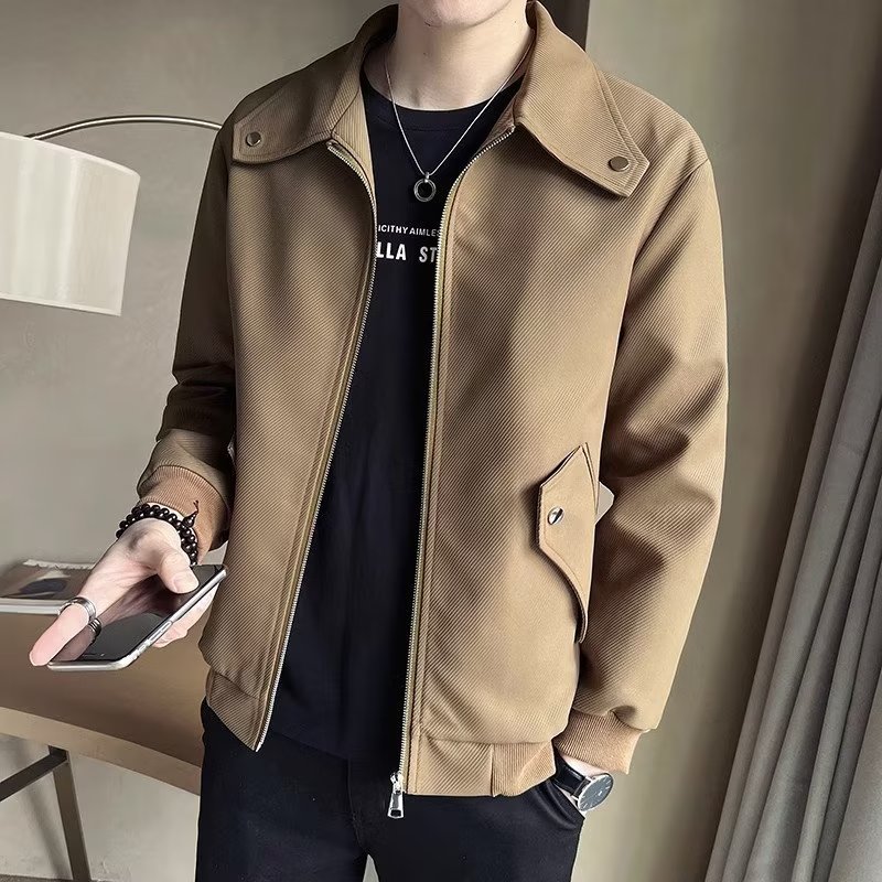 Sexy jacket men's spring and autumn Korean style trendy casual work jacket men's new high-end top