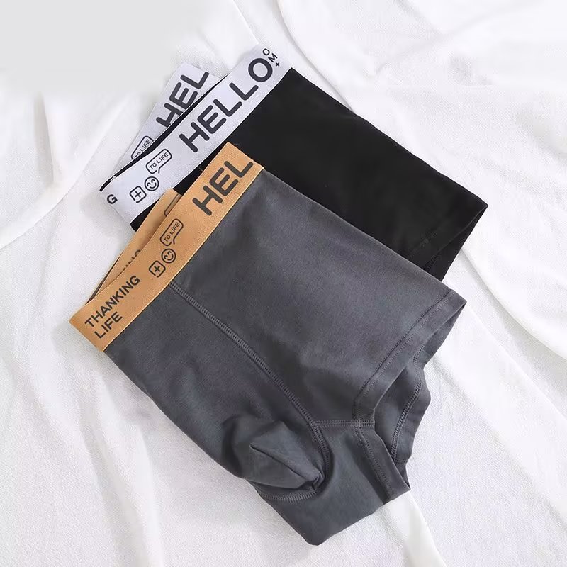 Men's Boxer Graphene Antibacterial Breathable Square Youth Sports Shorts Independent Pack