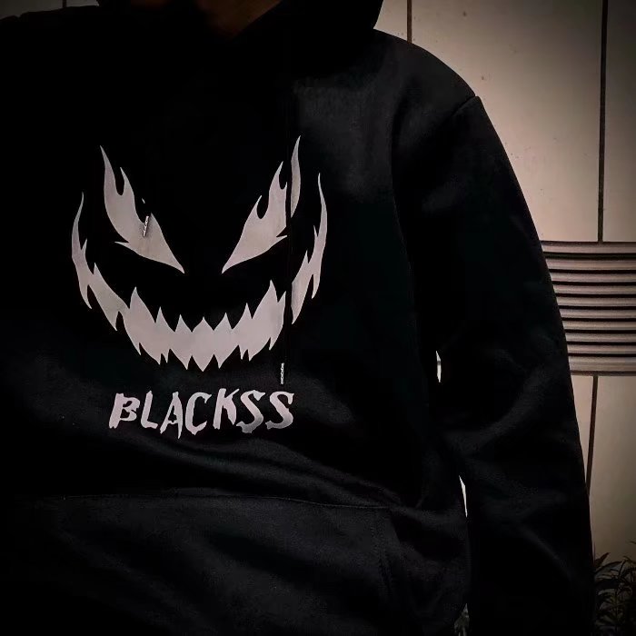 Fashion ins loose casual sweatshirt trendy hooded simple pullover youth trend new autumn Japanese trendy men