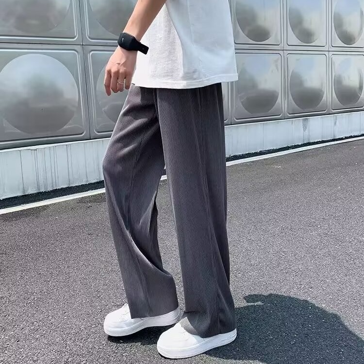 Casual pants for men simple, simple, lazy, versatile temperament and fashion trend Harajuku literary Japanese ins popular new style