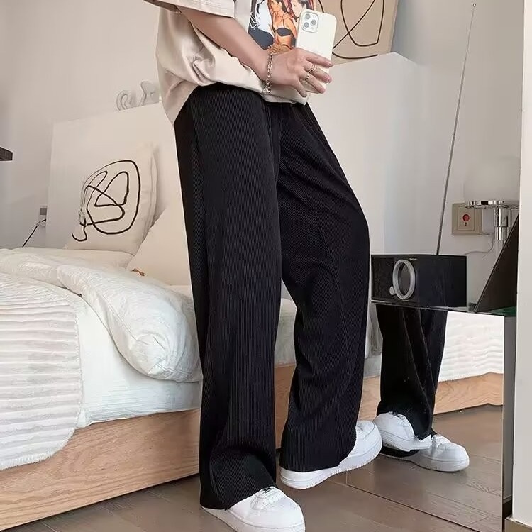 Casual pants for men simple, simple, lazy, versatile temperament and fashion trend Harajuku literary Japanese ins popular new style