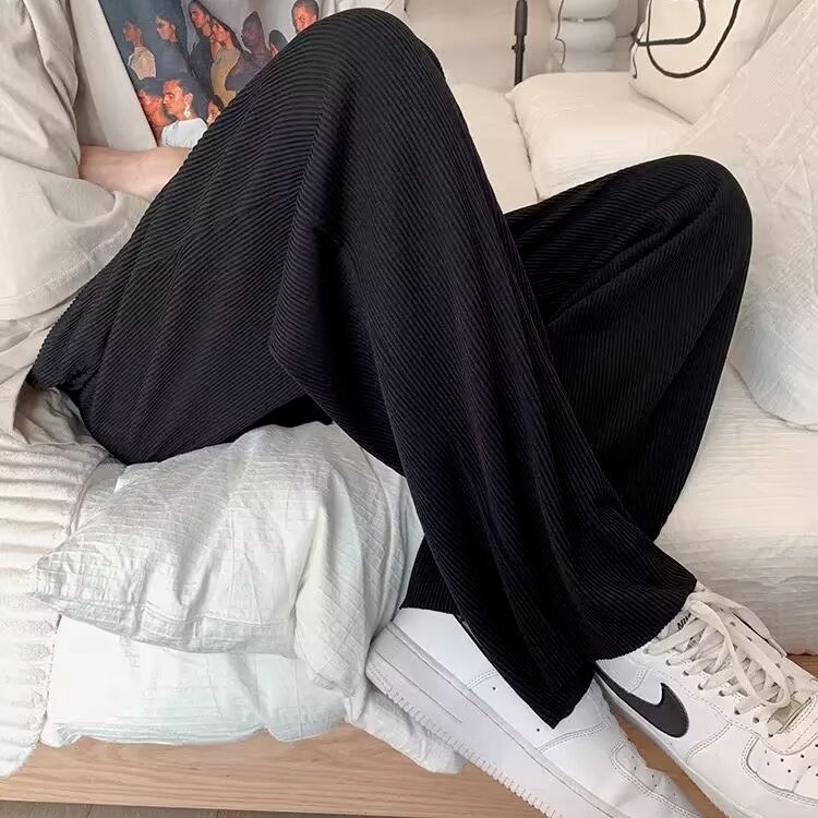Casual pants for men simple, simple, lazy, versatile temperament and fashion trend Harajuku literary Japanese ins popular new style