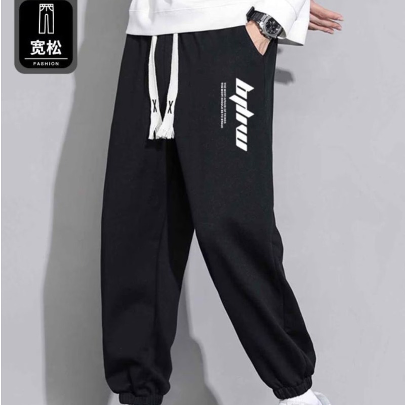 Trendy Harem pants new fashion trendy brand summer men's youth trendy casual pants nine-point pants loose-fitting print